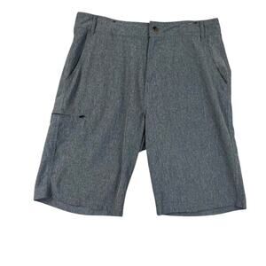 Abbot & Main Shorts Mens 32 Gray Flat Front Relaxed Fit‎ Performance Preppy Golf